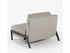 Outlet Sillón cama de tela plegable para salón o despacho Selene - Sillón Cama