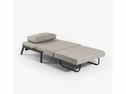 Outlet Sillón cama de tela plegable para salón o despacho Selene - Sillón Cama
