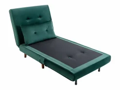 Vente-unique Sillón cama de terciopelo de estilo joven URIBIA.