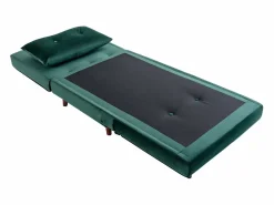 Vente-unique Sillón cama de terciopelo de estilo joven URIBIA.