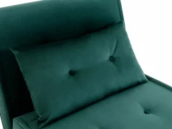 Vente-unique Sillón cama de terciopelo de estilo joven URIBIA.