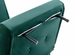 Vente-unique Sillón cama de terciopelo de estilo joven URIBIA.