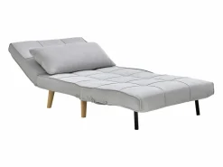 Online Sillón cama en tela y patas de madera CHILA Sillón Escandinavo|Sillón Cama
