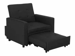 Le roi du relax Sillón cama individual con reposabrazos de diseño moderno Brooke -