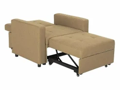 Le roi du relax Sillón cama individual con reposabrazos de diseño moderno Brooke -