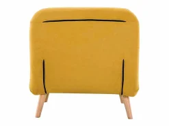 Clearance Sillón cama nórdico de tela mostaza AMIKO Sillón Cama