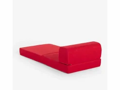 Outlet Modus Sofa Sillón cama plegable compacto 2 en 1 de tela Betty - Rojo