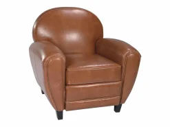 Rendez-Vous Déco Sillón de cuero recubierto - Club