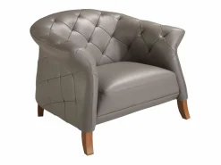 Angel Cerda Sillón Chester piel 5132 Gris