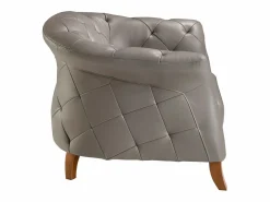 Angel Cerda Sillón Chester piel 5132 Gris