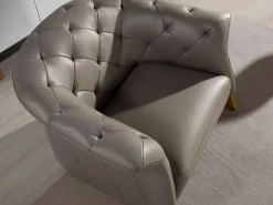 Angel Cerda Sillón Chester piel 5132 Gris