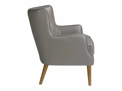 Angel Cerda Sillón Chester piel gris oscuro 5085 Beige