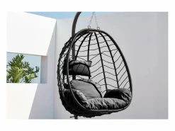 Concept-Usine Sillón colgande resina y acero LIMA