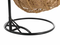 Hot Vente-unique Sillón colgante 2 plazas en resina trenzada - Natural claro con cojines beige - CAYAMBE de MYLIA Color natural claro