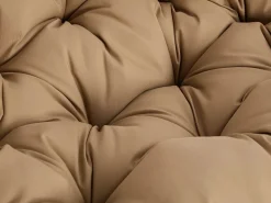 Hot Vente-unique Sillón colgante 2 plazas en resina trenzada - Natural claro con cojines beige - CAYAMBE de MYLIA Color natural claro