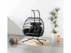 Discount Concept-Usine Sillón colgante 2 plazas FARO Negro