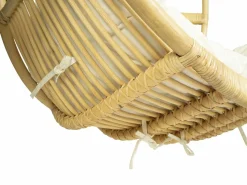 Vente-unique Sillón colgante de ratán natural con cojín de asiento BRIANNA