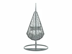 Hot Sillón colgante de ratán trenzado - con cojines blancos - OROSI de Sillón Colgante