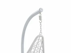 Online MYLIA Sillón colgante de resina trenzada blanca - Barato - OROSI Blanco