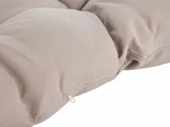 Hot MYLIA Sillón colgante de resina trenzada - con cojines grises - LUVA de Blanco
