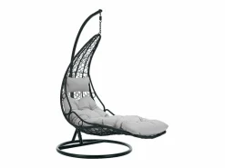 Online Sillón colgante de resina trenzada - con cojines grises - LUVA de Sillón Colgante