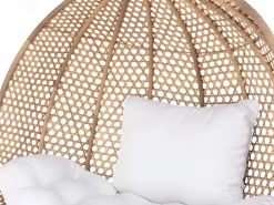 MYLIA Sillón colgante doble resina trenzada acabado mimbre - VAHINA