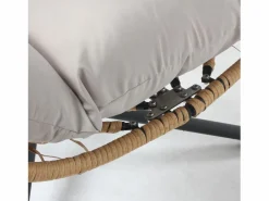Hot Concept-Usine Sillón colgante efecto ratán CUZCO Marru00f3n