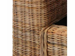 Clearance Sillón con cojines ratán natural Sillón De Mimbre