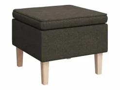 Clearance Clicnbuy Sillón con patas mecedoras y taburete de tela oscuro Gris