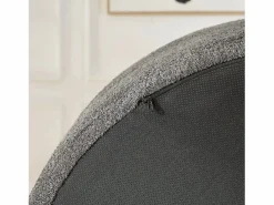 Clearance Hauss Spole Sillón con soporte lumbar y reposacabezas, tapizado en tela de chenilla . Gris