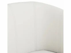 Clicnbuy Sillón con taburete cuero sintético