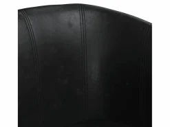 Clicnbuy Sillón con taburete cuero sintético