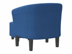 Clicnbuy Sillón con taburete tela