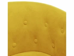 Clicnbuy Sillón con taburete terciopelo