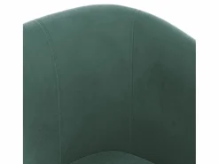 vidaxl Sillón con taburete terciopelo oscuro Verde