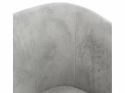 Best vidaxl Sillón con taburete terciopelo Gris claro