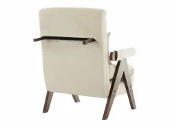 Discount DripeX Sillón convertible de lino - con almohada - respaldo ajustable en 6 niveles - superficie para acostarse 184x56 cm Beige
