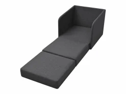 Sillón convertible en cama tela oscuro ES93263