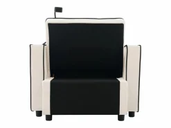 Clearance Sillón convertible, en terciopelo, con soporte de copa y soporte telefónico, 75/167x83x76cm, Sillón Escandinavo|Sillón Cama