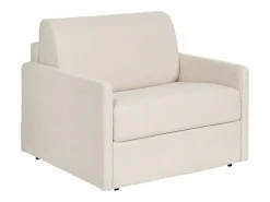 Vente-unique Sillón convertible express en tela - Cama de 100 cm - Colchón de 14 cm - CALIFE