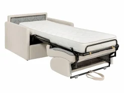 Vente-unique Sillón convertible express en tela - Cama de 100 cm - Colchón de 14 cm - CALIFE