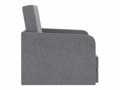 vidaxl Sillón convertible tela claro