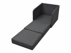 Sillón convertible tela gris oscuro SHL7334 Sillón Cama