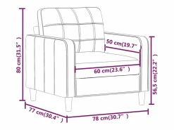 Sale Sillón cuero sintético 60 cm Sillón De Piel