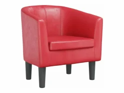 New Sillón cuero sintético Sillón Estilo Cabriolet