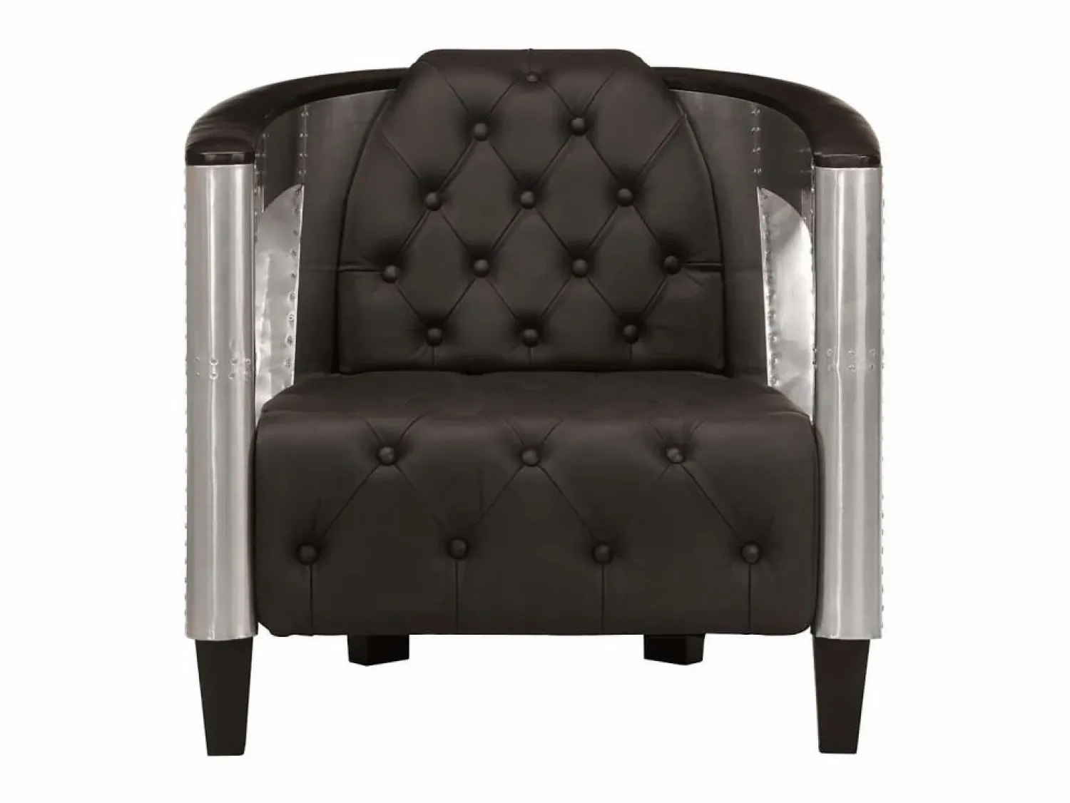 Discount Sillón de aviador de cuero auténtico Sillón De Piel
