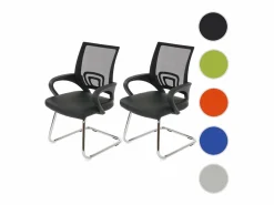 Sale Sillón de conferencia Afragola (juego de 2), Silla Conferencia