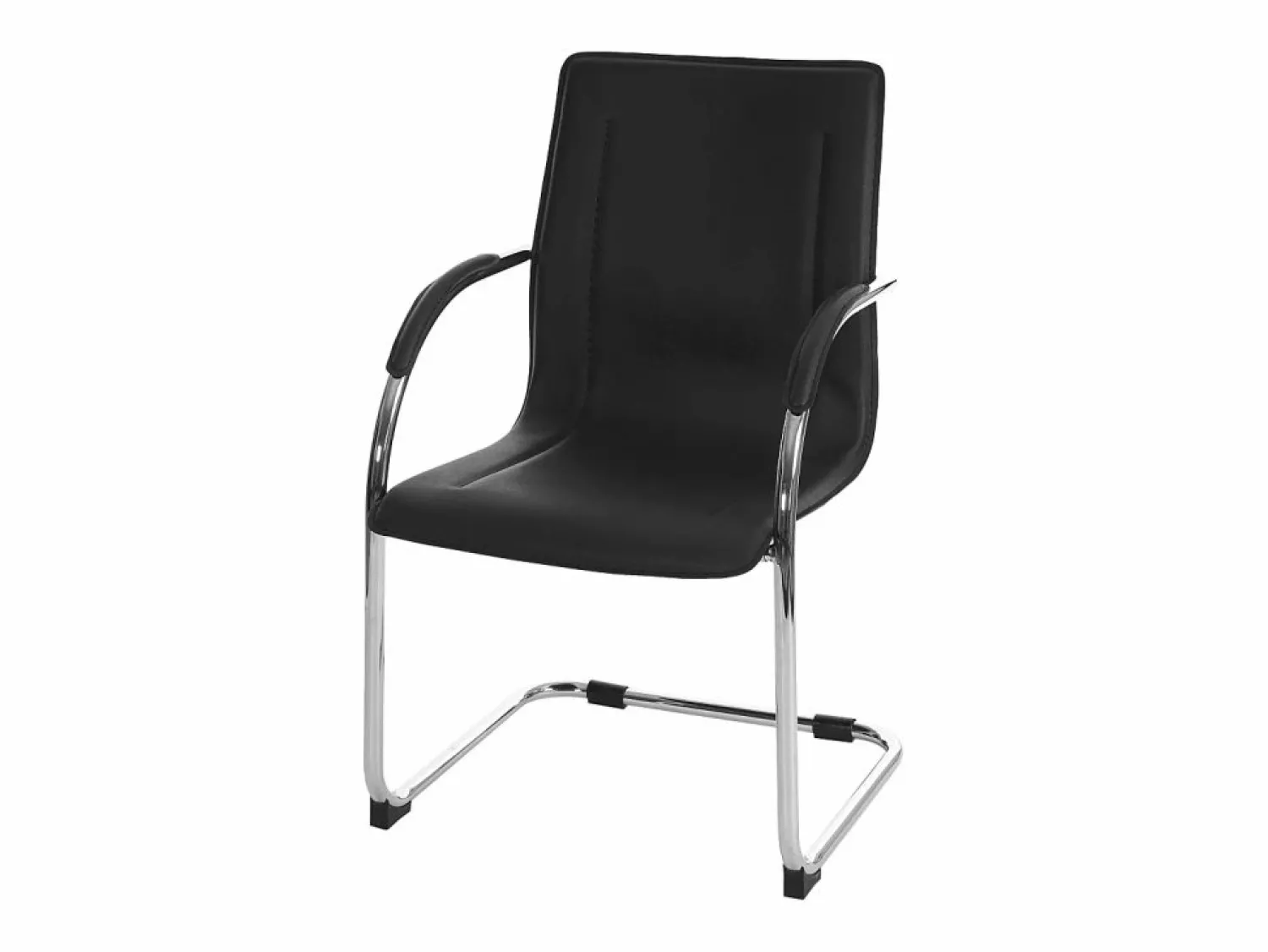 MCW Sillón de conferencia Perm (juego de 2), Negro