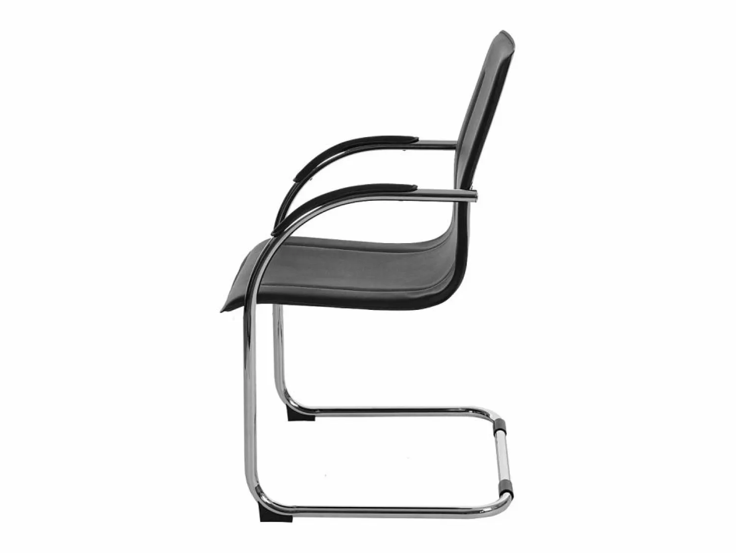 MCW Sillón de conferencia Perm (juego de 2), Negro