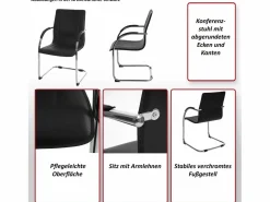 Online Sillón de conferencia Perm (juego de 2), Silla Conferencia